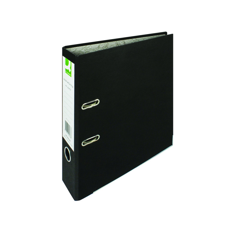 Q-Connect+Lever+Arch+File+Paperbacked+A4+Black+%2810+Pack%29+KF20038