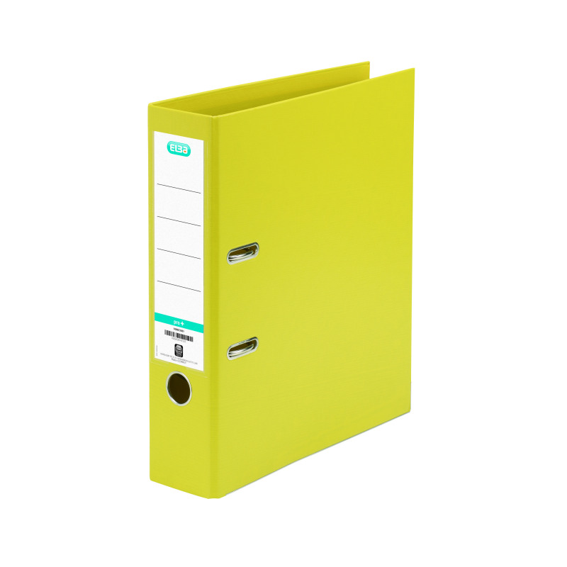 Elba+70mm+Lever+Arch+File+Plastic+Yellow+A4+100102166