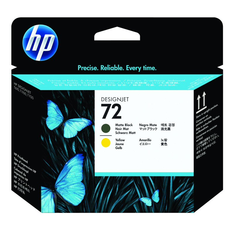 HP+72+DesignJet+Printhead+Matte+Black%2FYellow+C9384A