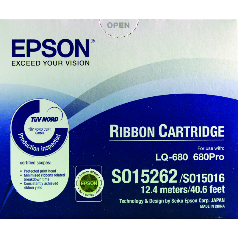 Epson+SIDM+Ribbon+Cartridge+Black+C13S015262