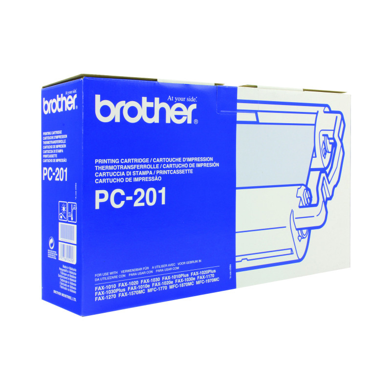 Brother+PC-201+Thermal+Transfer+Ribbon+Cartridge+PC201