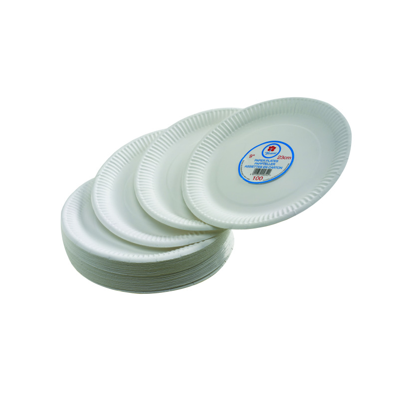 Paper+Plate+7+Inch+White+%28100+Pack%29+0511040