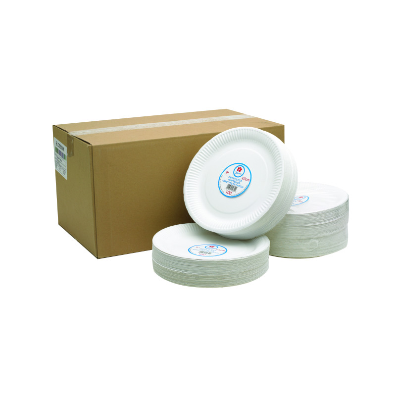 Paper+Plate+9+Inch+White+%28100+Pack%29+0511041