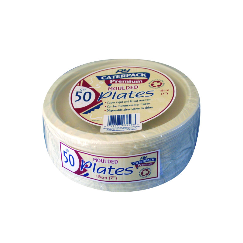 Super+Rigid+7+Inch+Biodegradable+Plate+%28Pack+of+50%29+3865