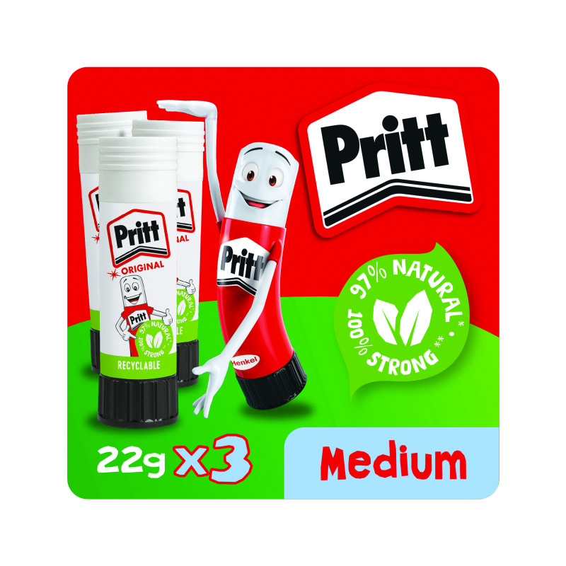 Pritt+Stick+Glue+Stick+22g+%28Pack+of+3%29+1483484