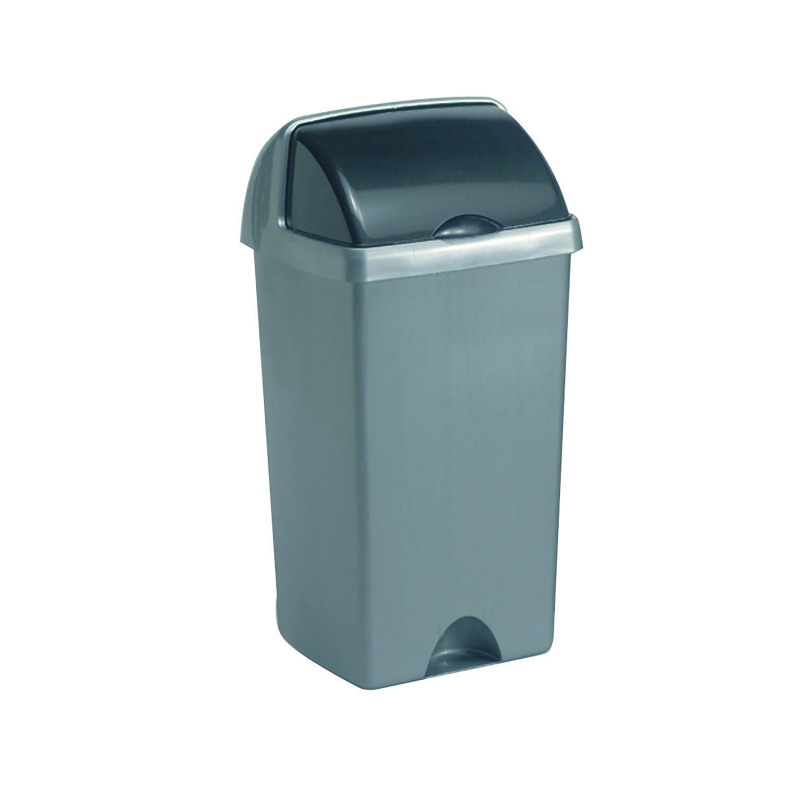 Addis+Roll+Top+Bin+50+Litre+Metallic+AG813417