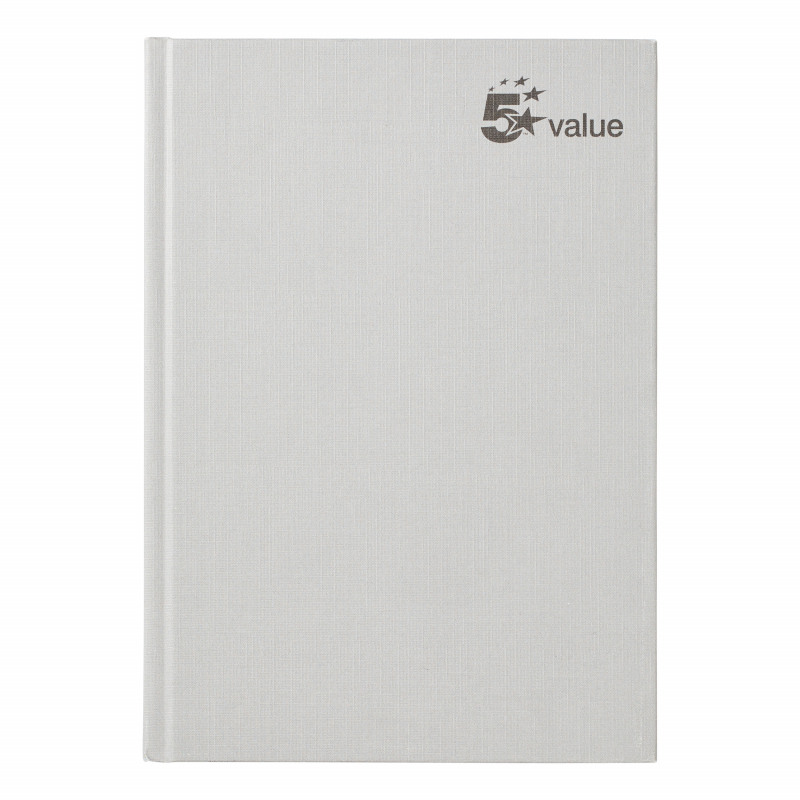 5+Star+Casebound+Notebook+70gsm+Ruled+192pp+A5+%28Pack+of+5%29