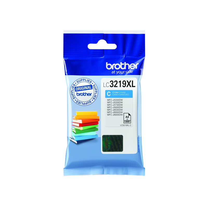 Brother+LC3219XLC+Inkjet+Cartridge+High+Yield+Cyan+LC3219XLC