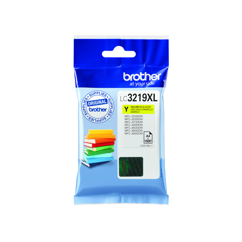 Brother+LC3219XLY+Inkjet+Cartridge+High+Yield+Yellow+LC3219XLY