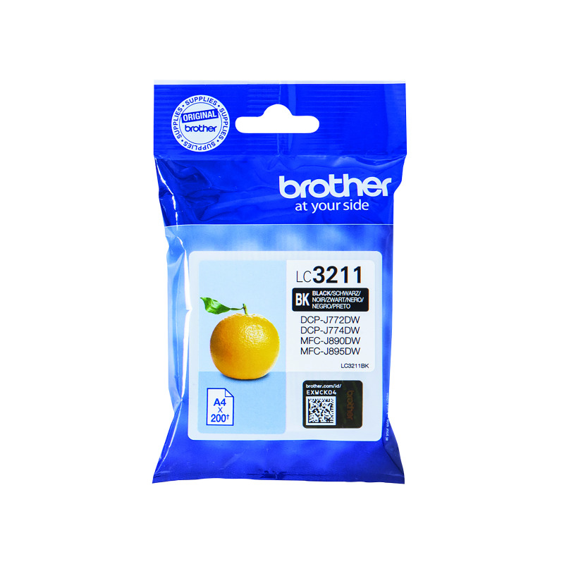 Brother+LC3211BK+Inkjet+Cartridge+Black+LC3211BK