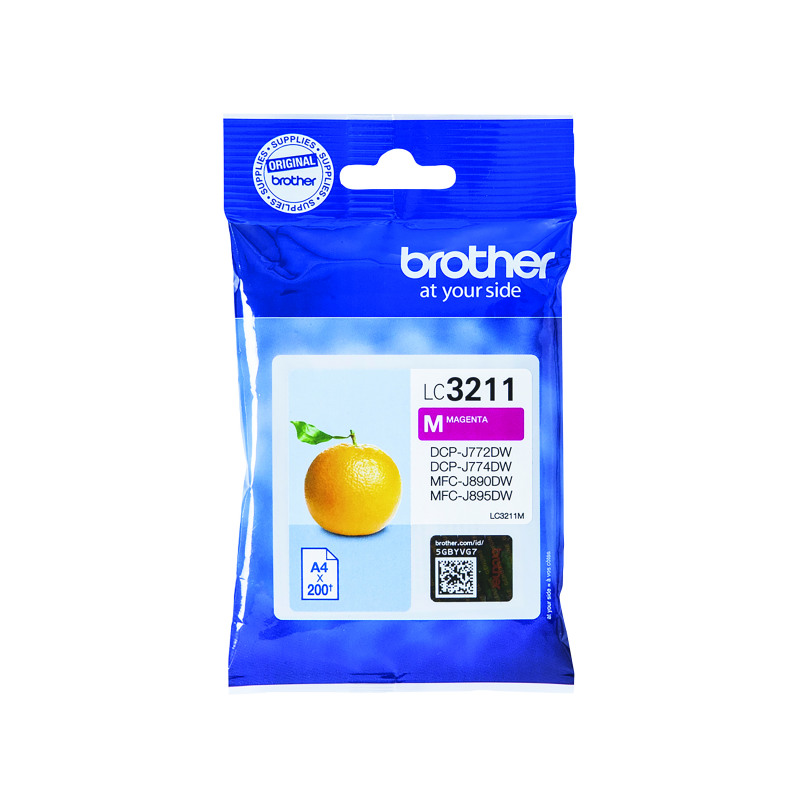 Brother+LC3211M+Inkjet+Cartridge+Magenta+LC3211M