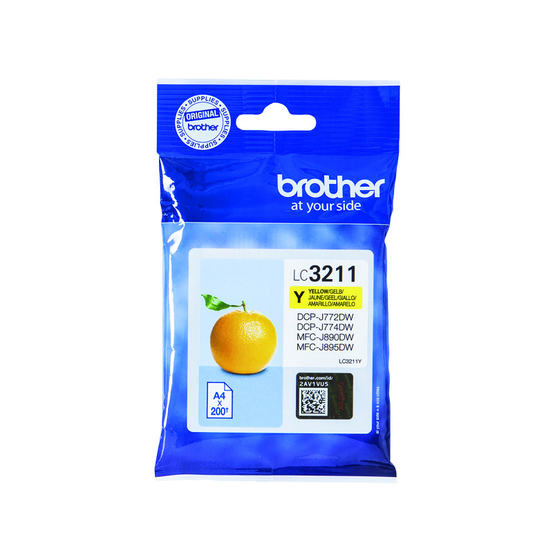 Brother+LC3211Y+Inkjet+Cartridge+Yellow+LC3211Y