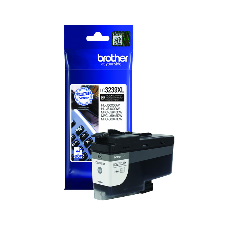 Brother+LC3239XLBK+Inkjet+Cartridge+High+Yield+Black+LC3239XLBK