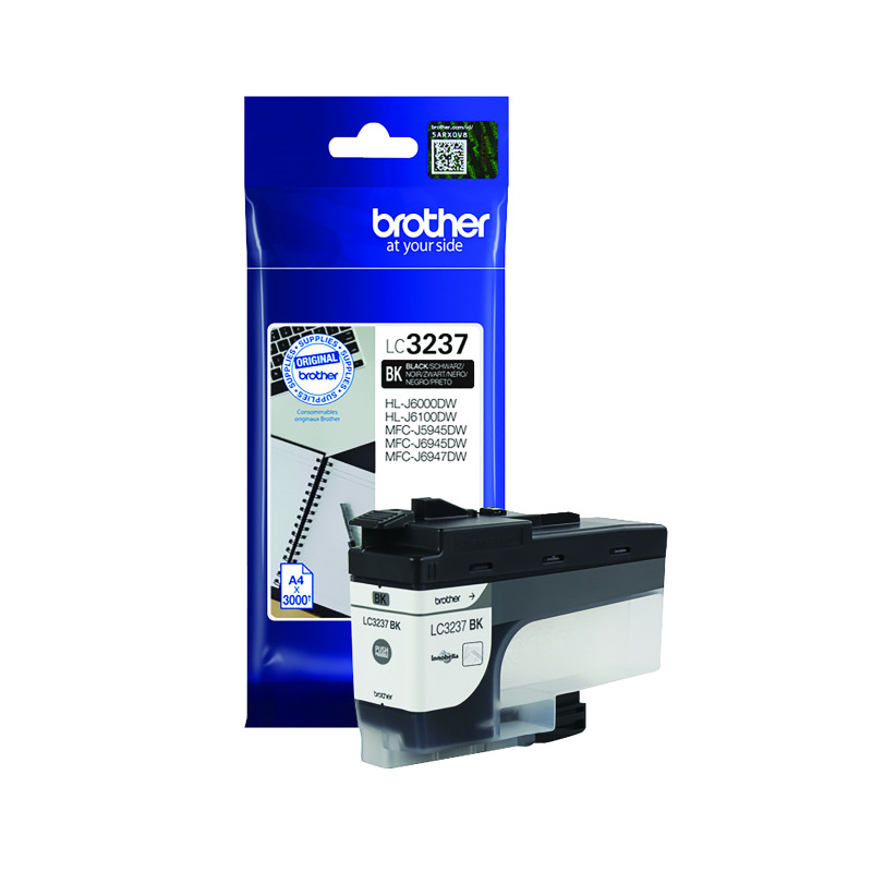 Brother+LC3237BK+Inkjet+Cartridge+Black+LC3237BK