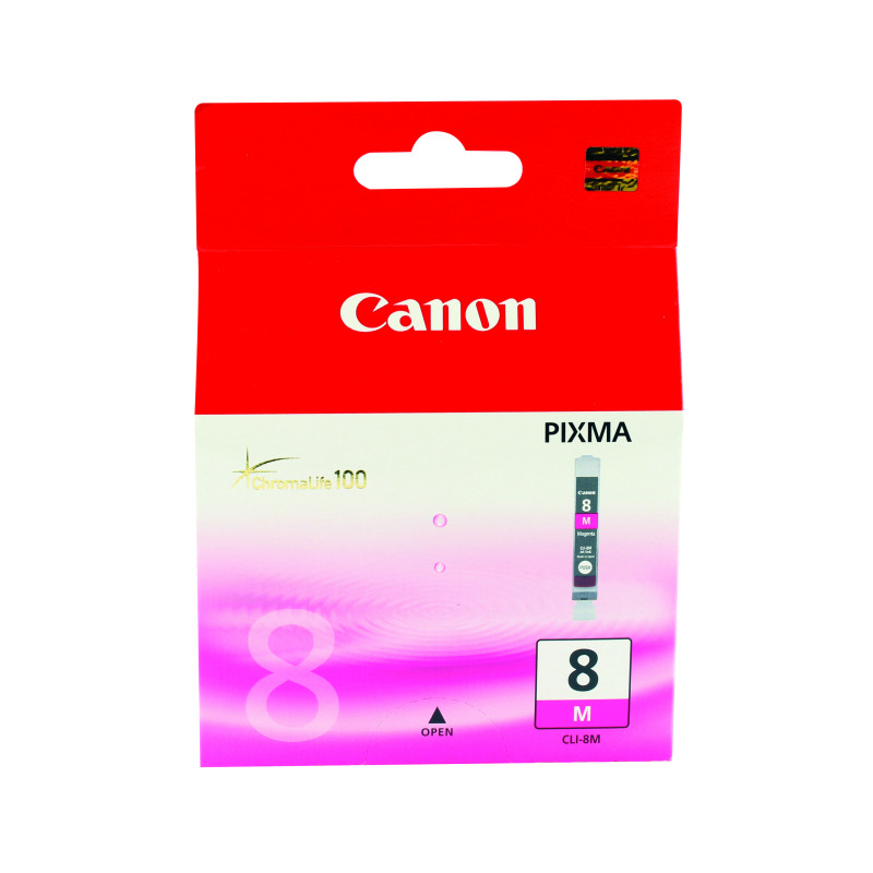 Canon+CLI-8M+Ink+Cartridge+Magenta+0622B001