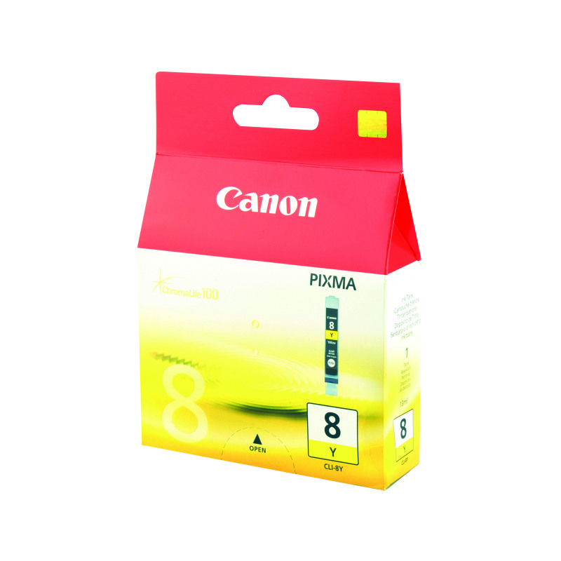 Canon+CLI-8Y+Ink+Cartridge+Yellow+0623B001