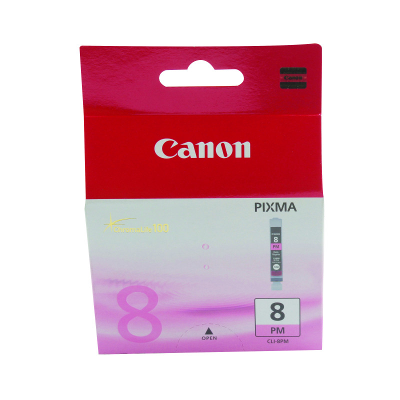 Canon+CLI-8PM+Ink+Cartridge+Photo+Magenta+0625B001