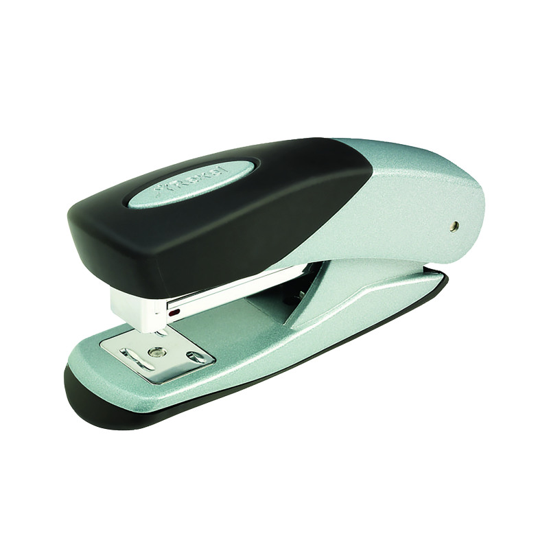 Rexel+Matador+Half+Strip+Stapler+25+Sheet+Black%2FSilver+2100003