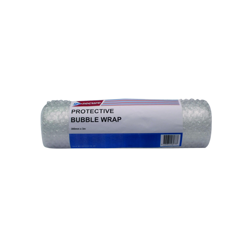 GoSecure+Bubble+Wrap+Roll+Small+300mmx3m+Clear+%28Pack+of+16%29+PB02288