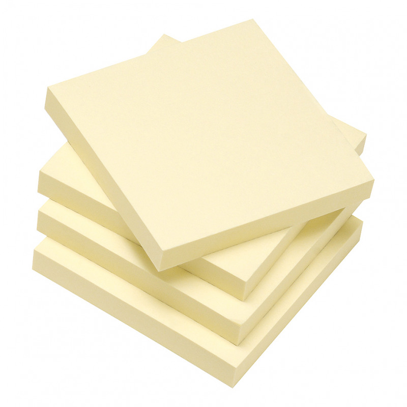 5+Star+Recycled+Sticky+Notes+Removable+Yellow+76x76mm+%28Pack+of+12%29+934180