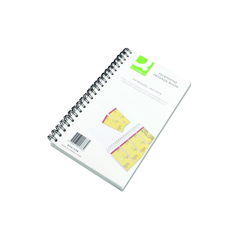 Q-Connect+Self+Sticky+Telephone+Message+Book+320+Messages+KF01338