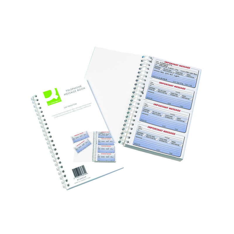 Q-Connect+Duplicate+Telephone+Message+Book+200+Messages+KF26034