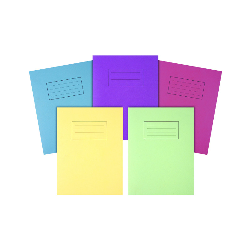 Silvine+Exercise+Books+229x178mm+Assorted+%28Pack+of+10%29+EX115-S