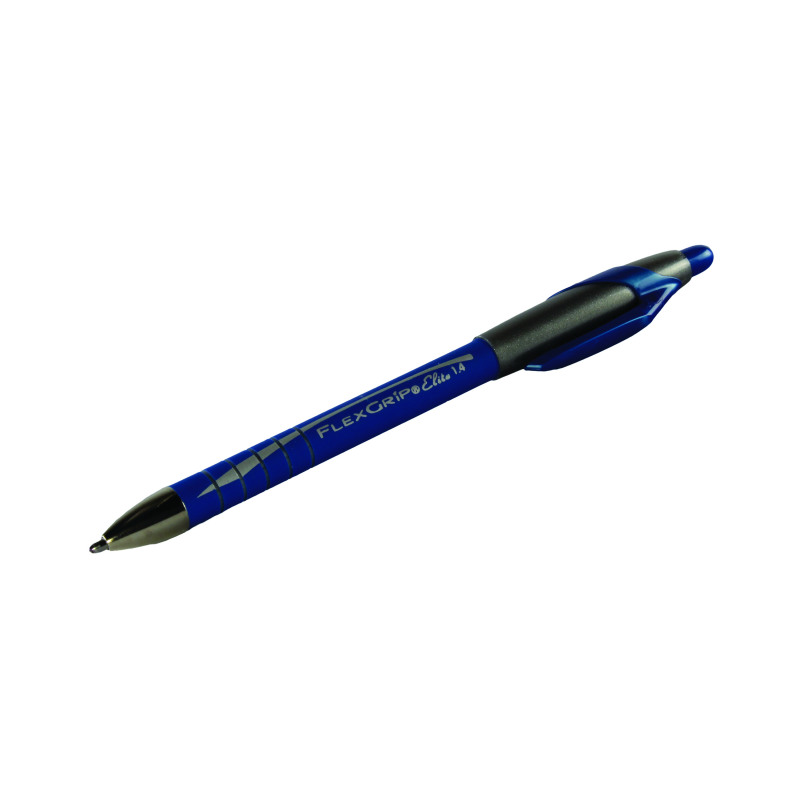 PaperMate+Flexgrip+Elite+Retractable+Ballpoint+Pen+Medium+Blue+%28Pack+of+12%29+S0750530