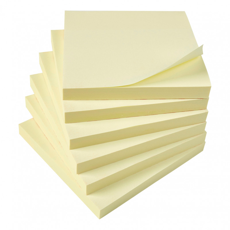 5+Star+Sticky+Notes+Removable+Yellow+76x76mm+%28Pack+of+12%29+935466