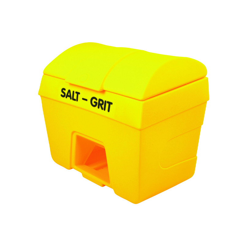 Winter+Salt+and+Grit+Bin+with+Hopper+Feed+400+Litre+Yellow+317071