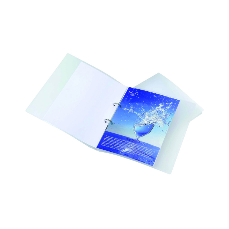 Rapesco+Eco+25mm+Two-Ring+Binder+A4+Clear+%28Pack+of+10%29+1045