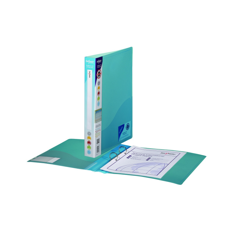 Snopake+2+Ring+Binder+25mm+A4+Blue+%28Pack+of+10%29+10180