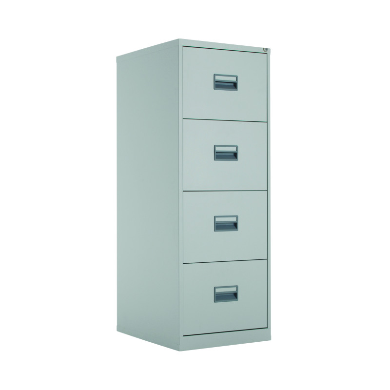 Talos+4+Drawer+Filing+Cabinet+465x620x1300mm+Grey+KF78772