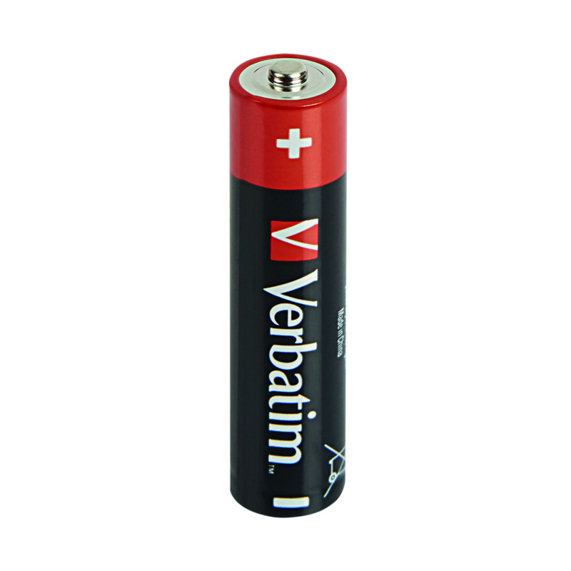 Verbatim+AAA+Alkaline+Batteries+%284+Pack%29+49500