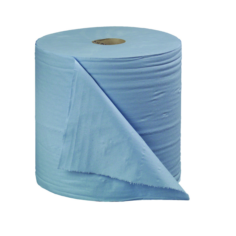 2Work+Forecourt+Paper+Roll+2-Ply+270mmx400m+Blue+%28Pack+of+2%29+CT34137
