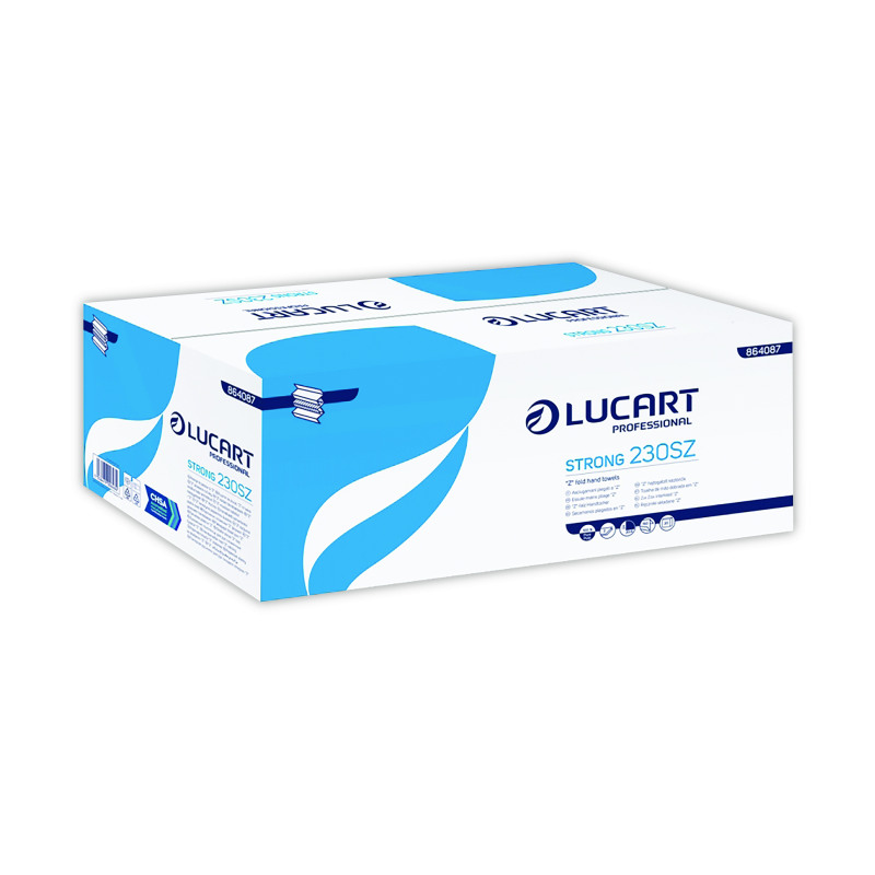 Lucart+Professional+Hand+Towel+230SZ+Z-Fold+2-Ply+White+%28Pack+of+3000%29+PDHTWM230S