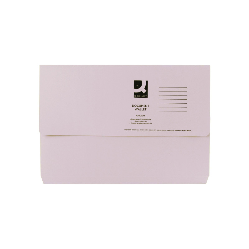 Q-Connect+Document+Wallet+Foolscap+Buff+%28Pack+of+50%29+KF23010