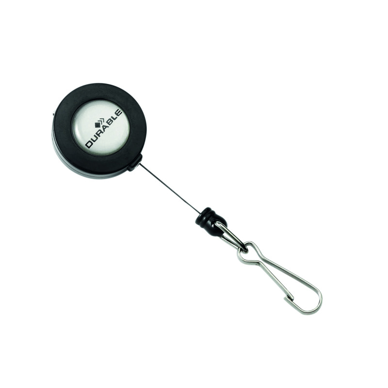 Durable+Secure+Retractable+Clip+Badge+Reel+for+ID+Cards+and+Keys+Black+%28Pack+of+10%29+8221%2F58
