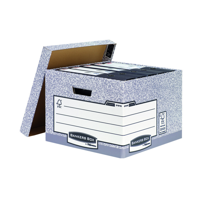 Bankers+Box+Storage+Box+Large+Grey+%28Pack+of+10%29+01810-FFLP