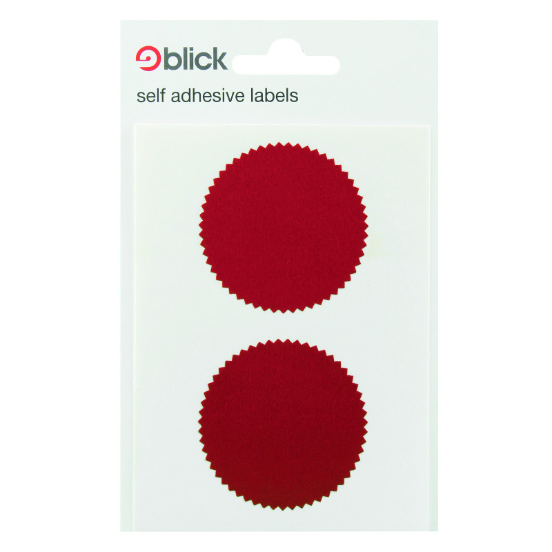 Blick+Company+Seal+50mm+Diameter+Red+8+Per+Dispenser+%28160+Pack%29+RS014652