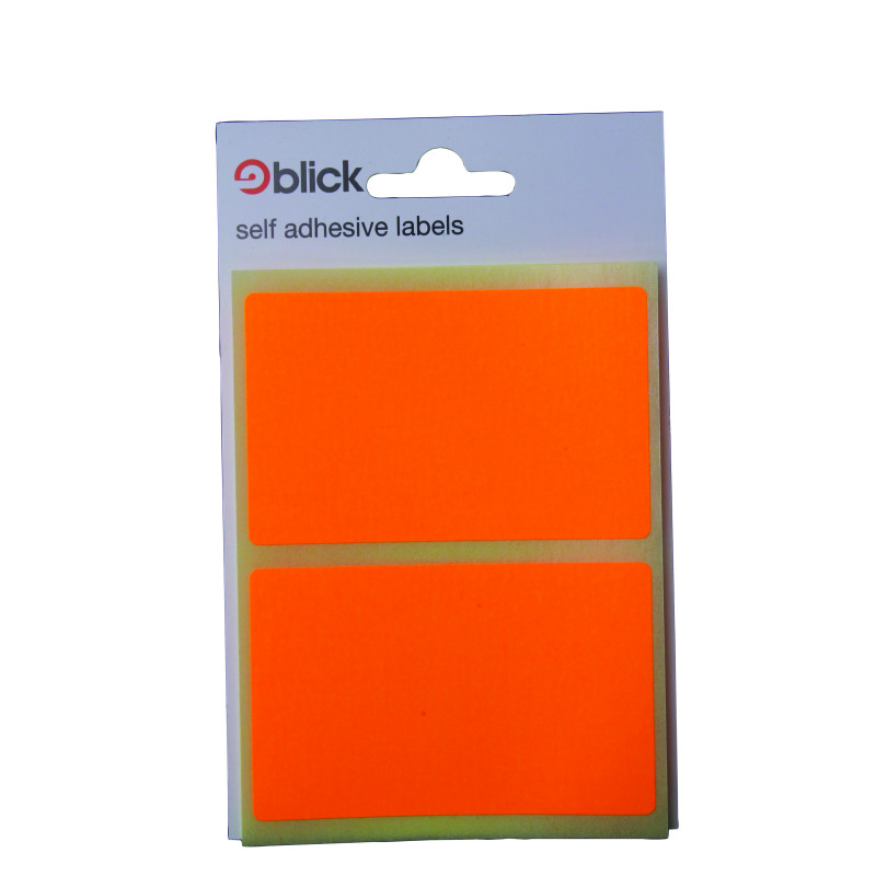 Blick+Fluorescent+Labels+in+Bags+50x80mm+8+Per+Bag+Orange+%28Pack+of+160%29+RS010852
