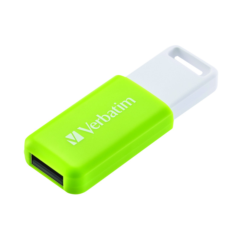 Verbatim+Databar+USB+Drive+USB+2.0+32GB+Green+49454