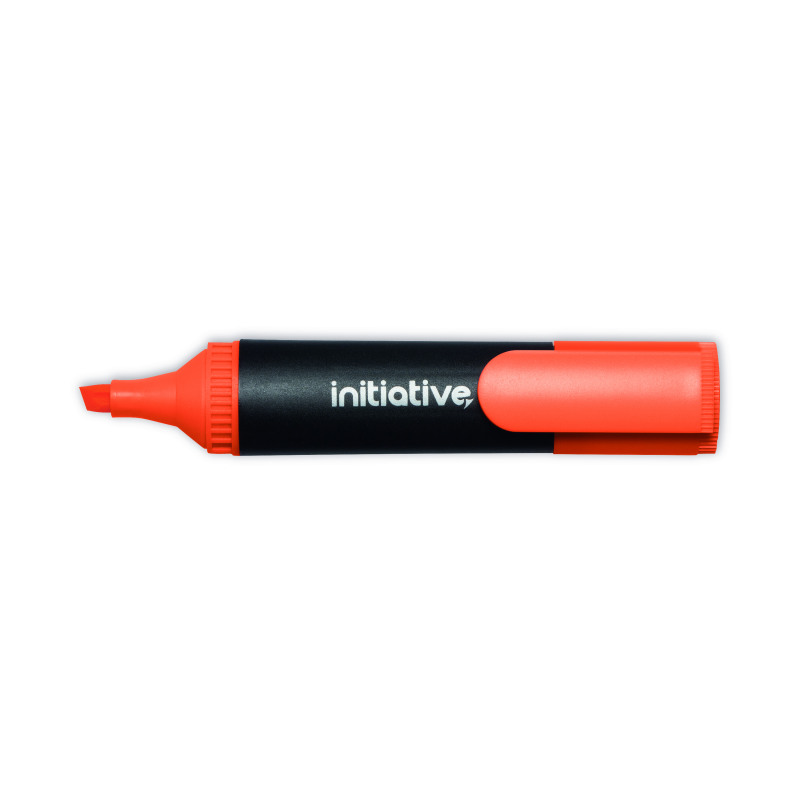 Initiative+Water+Based+Highlighters+Wedge+Shaped+Tip+Orange+%2810+Pack%29