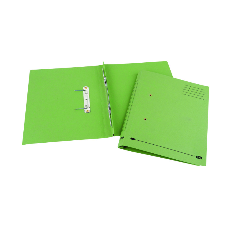 Elba+Spirosort+Spring+File+Foolscap+Green+%2825+Pack%29+100090160
