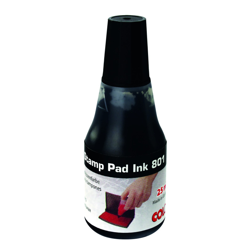 COLOP+801+Stamp+Pad+Ink+25ml+Black+801BK