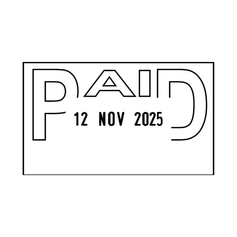 COLOP+Printer+38+Self+Inking+Date+and+Message+Stamp+PAID+C133751PAI
