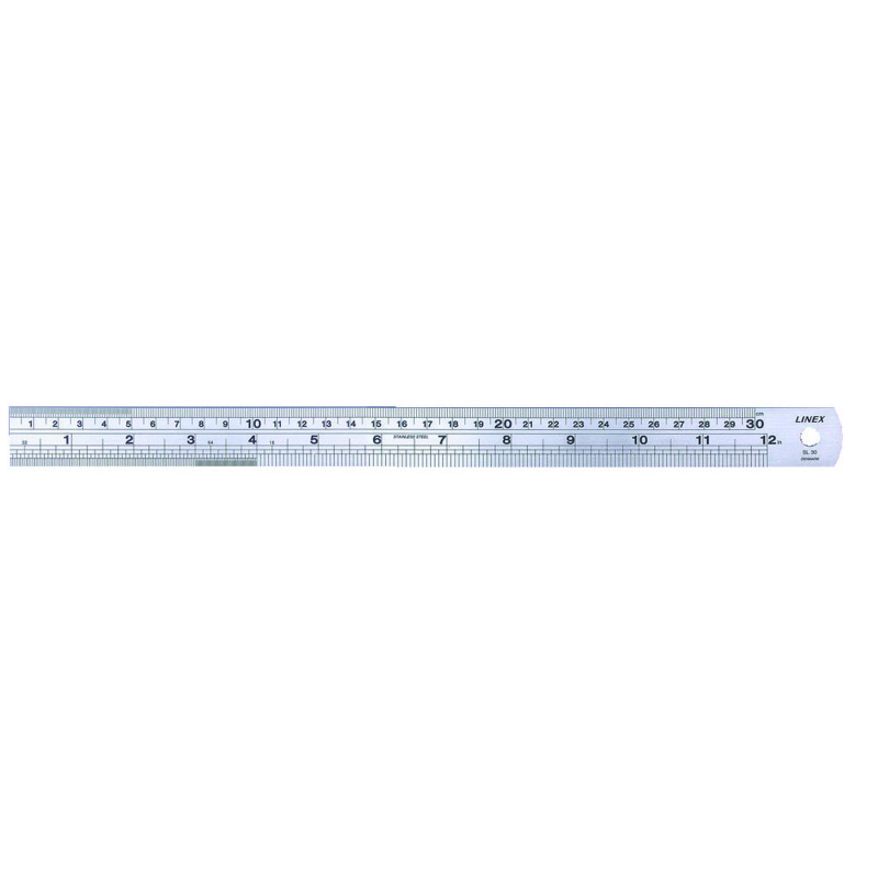 Linex+Heavy+Duty+Ruler+30cm+Stainless+Steel+LXESL30