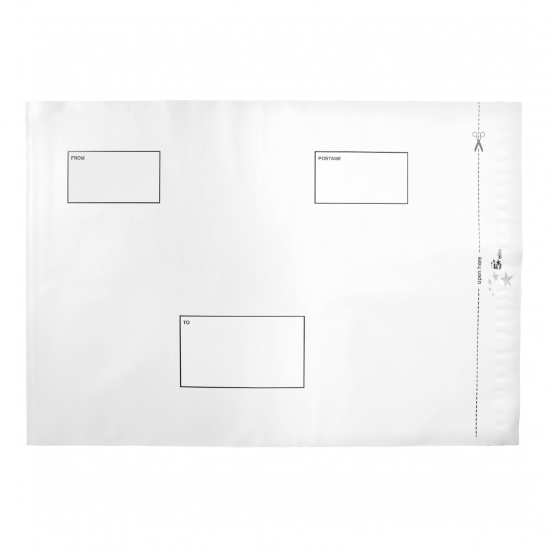 5+Star+Envelopes+Waterproof+Polythene+Peel%2FSeal+Opaque+360x430mm+50mm+Flap+%28Pack+of+100%29