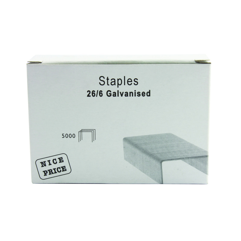 26%2F6mm+Metal+Staples+%28Pack+of+5000%29+WX27001