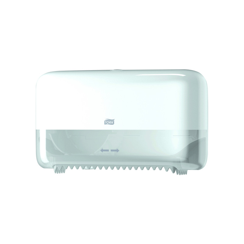 Tork+T7+Coreless+Mid-Size+Toilet+Paper+Dispenser+White+558040